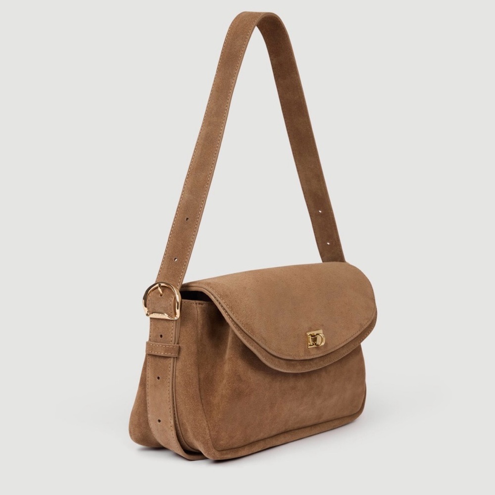 NWT Sandro Le Mambo Suede Crossbody Shoulder Bag - Picture 3 of 15